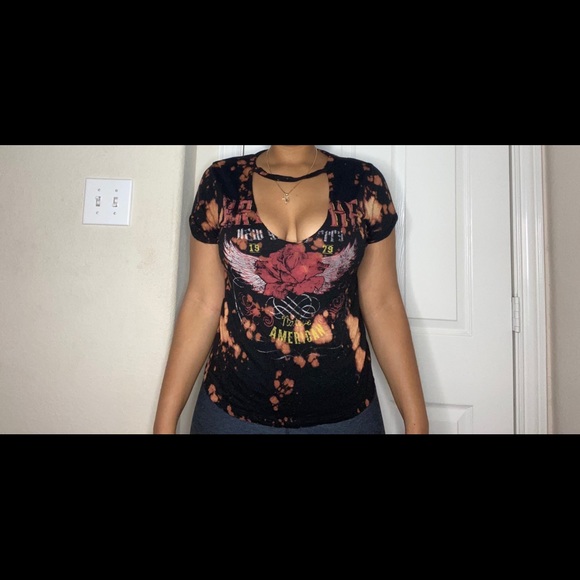 DISTRESSED BLOUSE - Picture 1 of 1